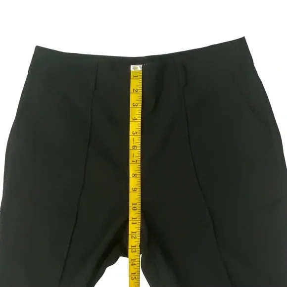 Asos Design Women’s Black Cropped High-Rise Pants, Front Seam, EUC, Size 14 - Picture 11 of 14
